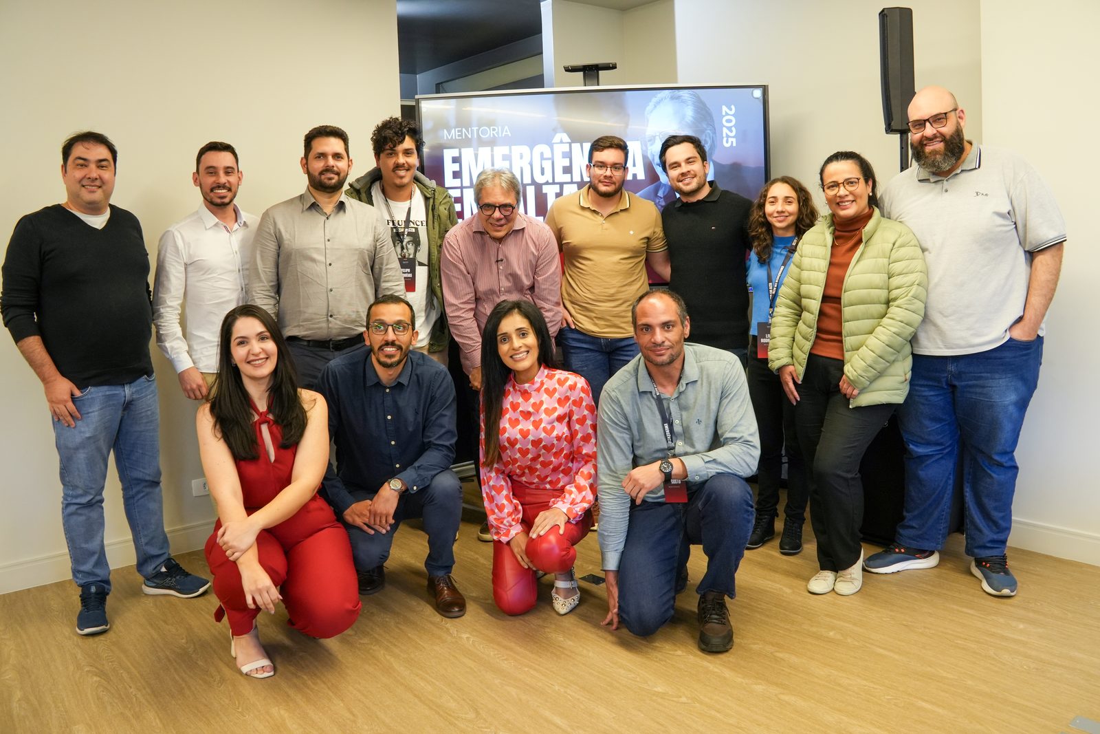 Turma reunida ao final de uma imersão da Brandão Academy